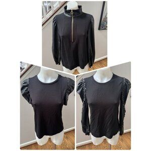 Generation Love Size XS Lot Bundle of 3 Vegan Leather Tops Tees Sweatshirt